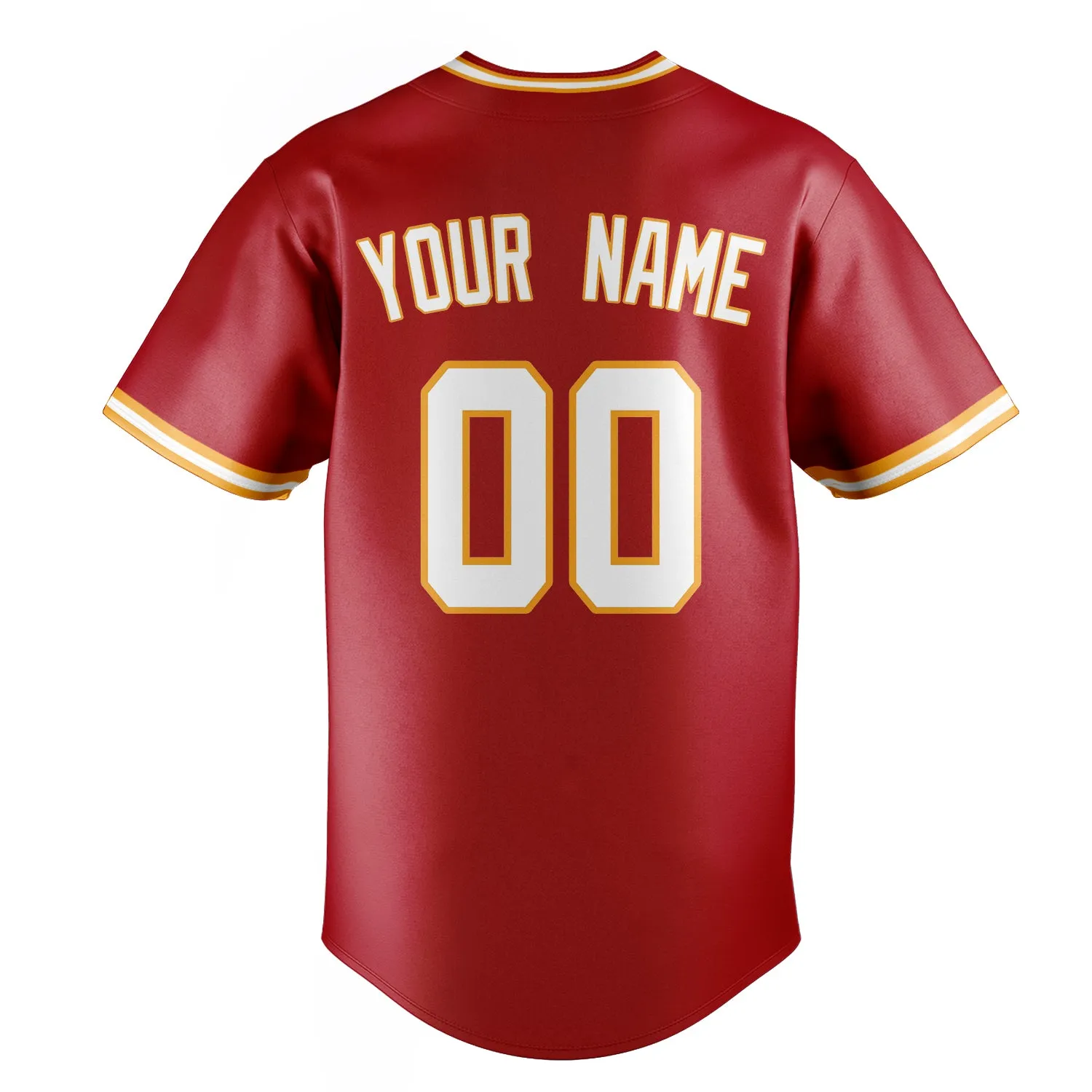 Custom Red & White Color Fan Baseball Jersey sold by Tailorly product image thumbnail 4