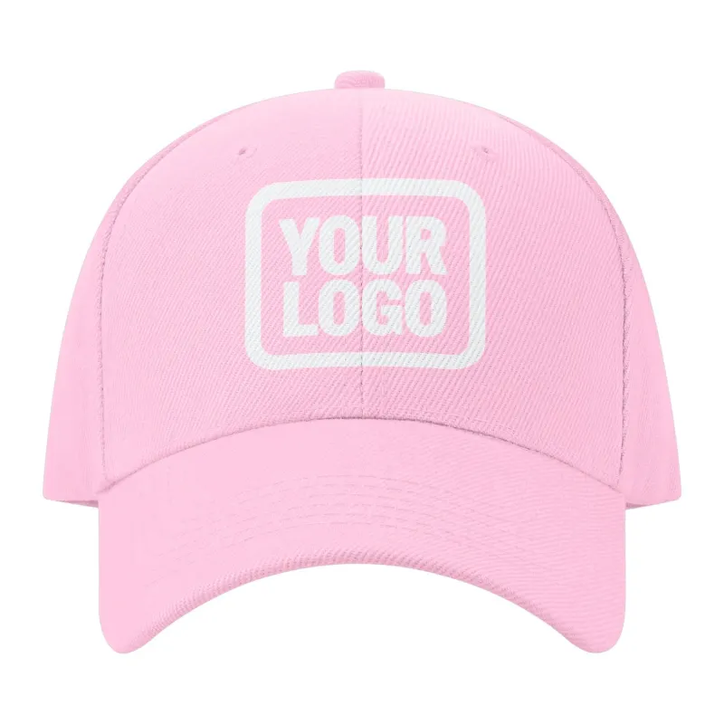 Custom Light Pink Pale Ice Blue Hat made by Tailorly