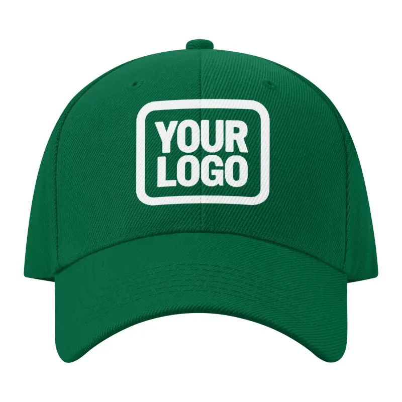 Custom Dark Green Pale Ice Blue Hat sold by Tailorly