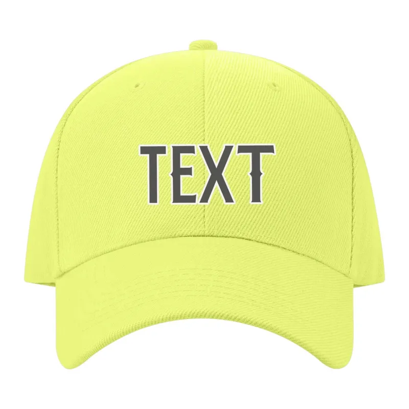 Custom Light Green Orange Hat made by Tailorly