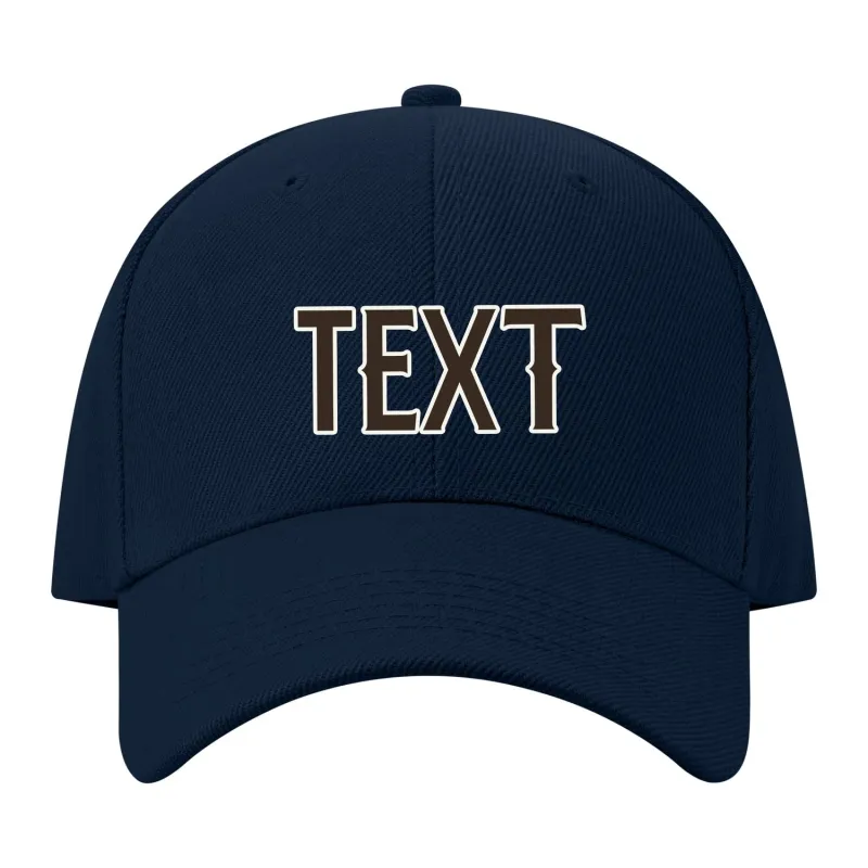 Custom Navy Black Hat made by Tailorly
