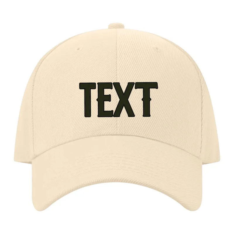 Custom Pale Peach White Hat made by Tailorly