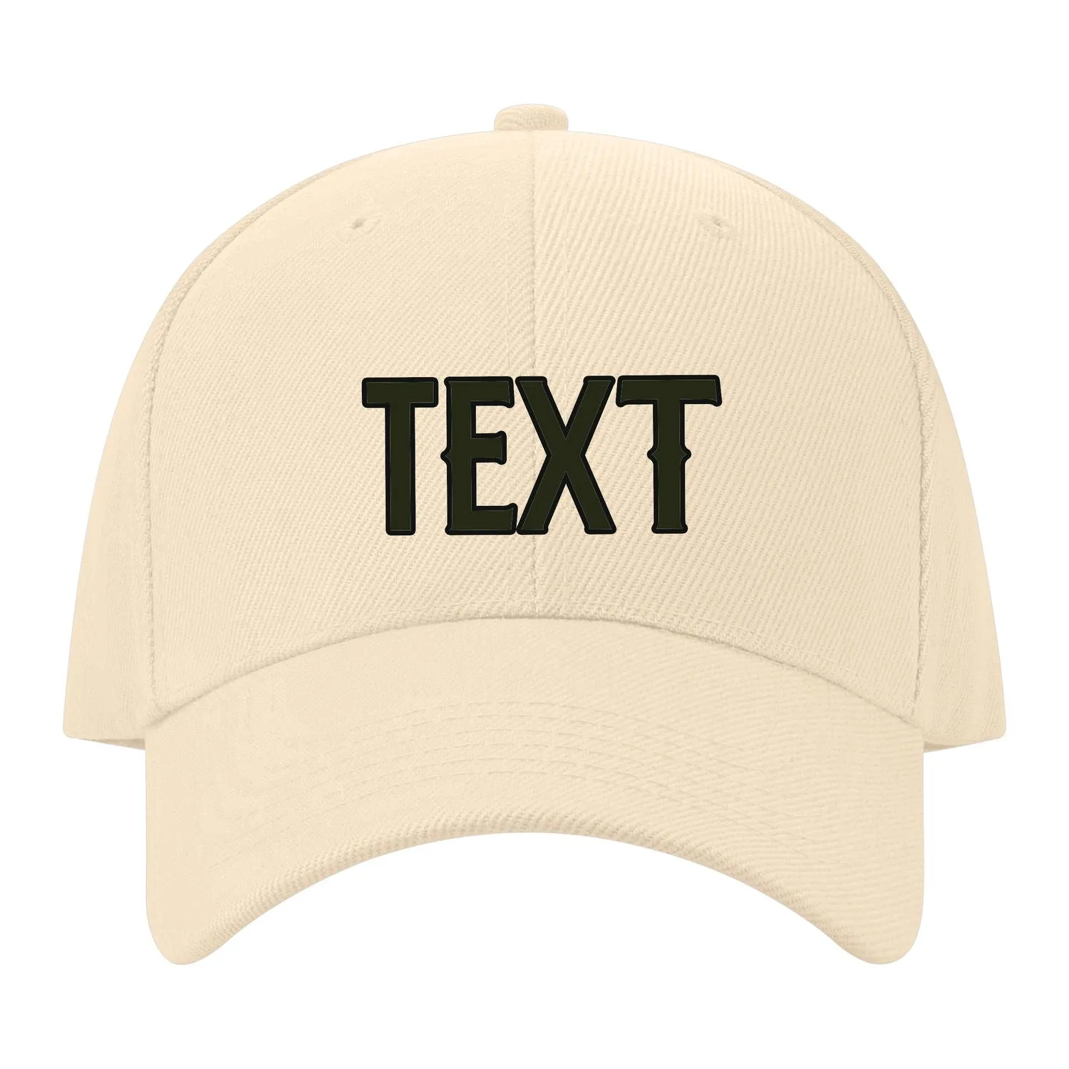 Custom Pale Peach White Hat sold by Tailorly