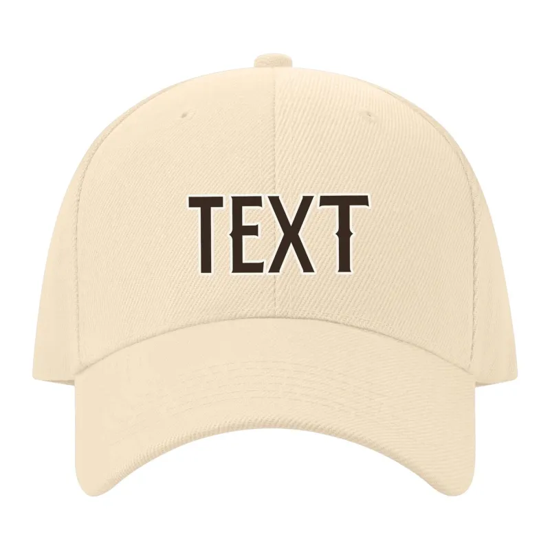 Custom Pale Peach Black Hat made by Tailorly
