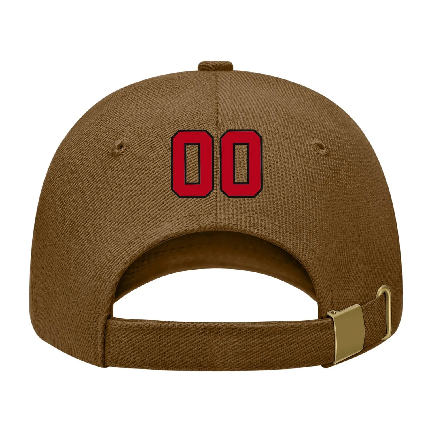 Custom Khaki Crimson Red Hat sold by Tailorly product image thumbnail 2