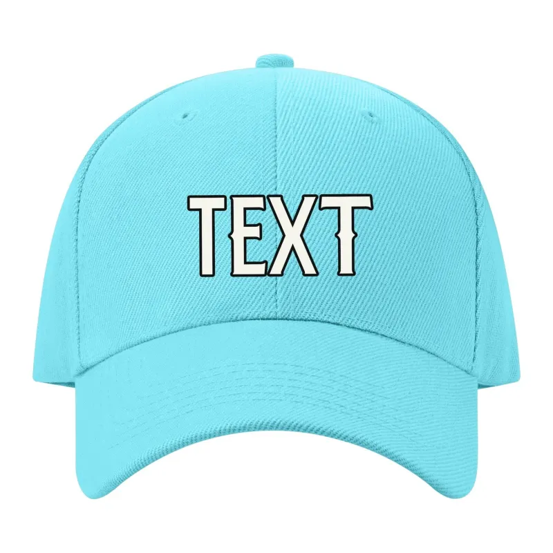 Custom Pale Ice Blue Pale Ice Blue Hat made by Tailorly