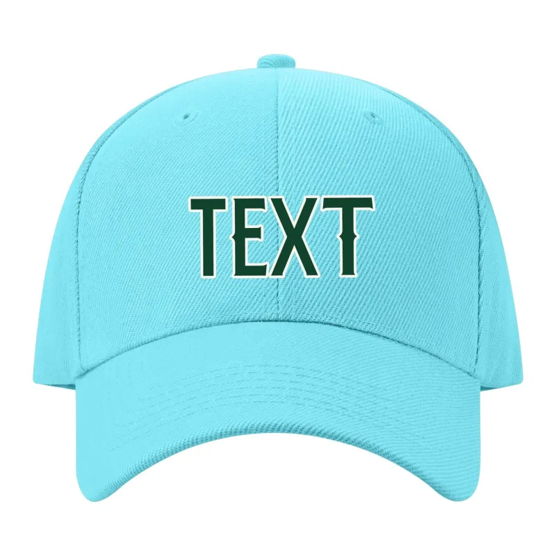 Custom Pale Ice Blue Corn Silk Hat made by Tailorly