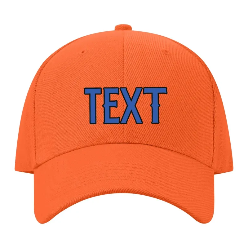 Custom Orange Navy Hat sold by Tailorly