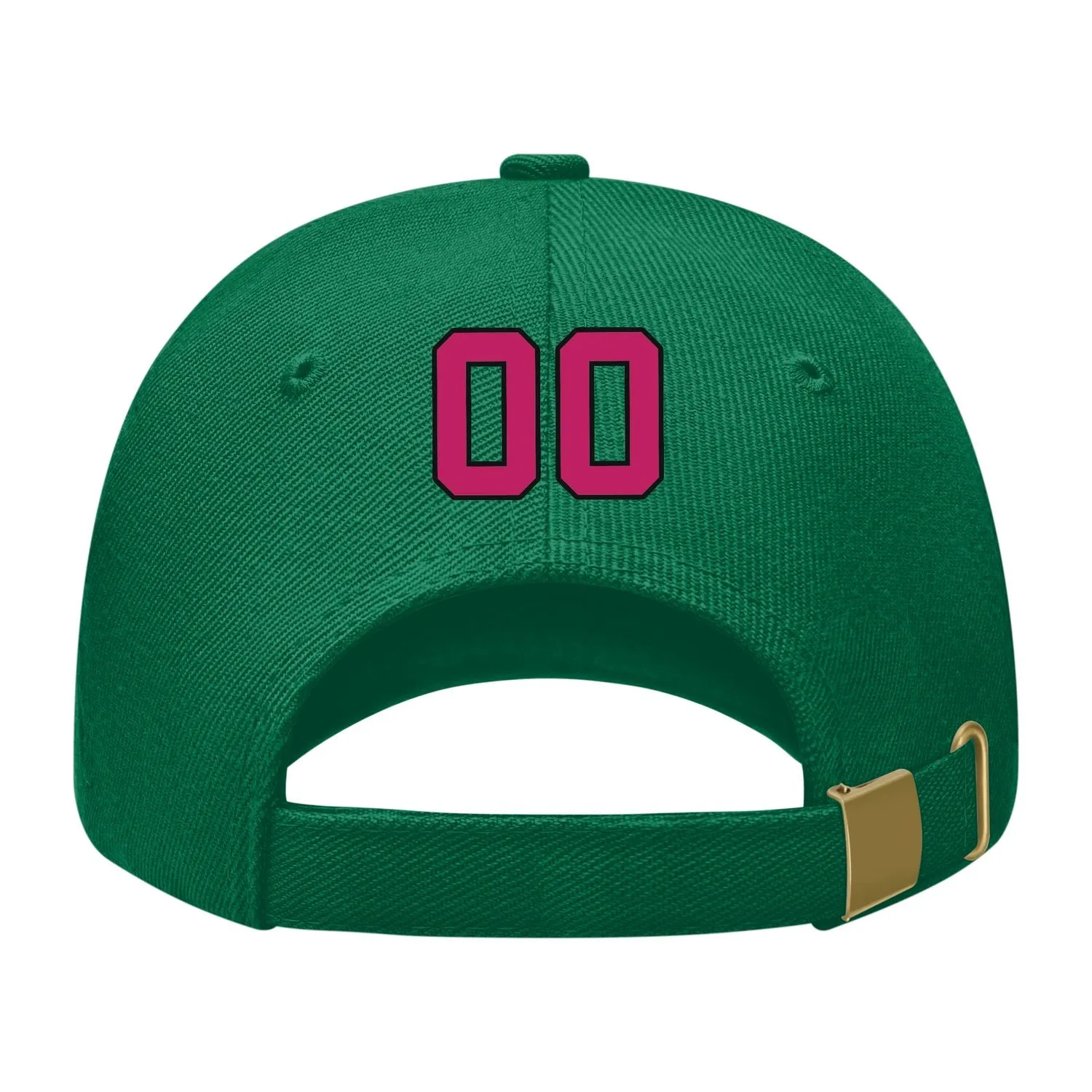 Custom Dark Green Light Pink Hat sold by Tailorly product image thumbnail 2
