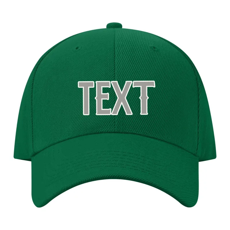 Custom Dark Green Light Green Hat made by Tailorly