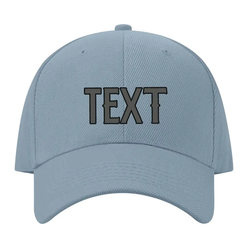 Custom Slate Gray Orange Hat made by Tailorly