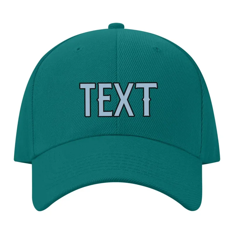 Custom Blue Green Dark Grey Hat made by Tailorly