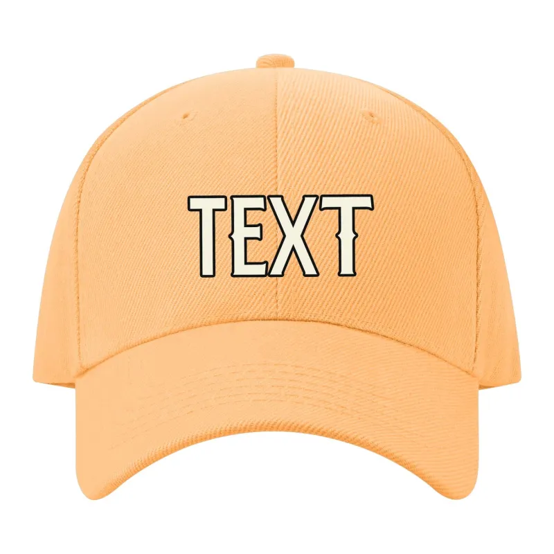 Custom Peach Powder Light Purple Hat made by Tailorly