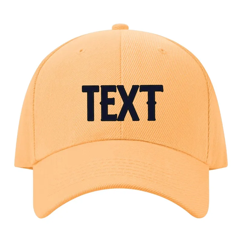 Custom Peach Powder Pale Peach Hat made by Tailorly