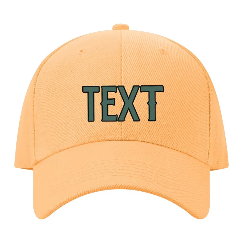 Custom Peach Powder Slate Gray Hat made by Tailorly