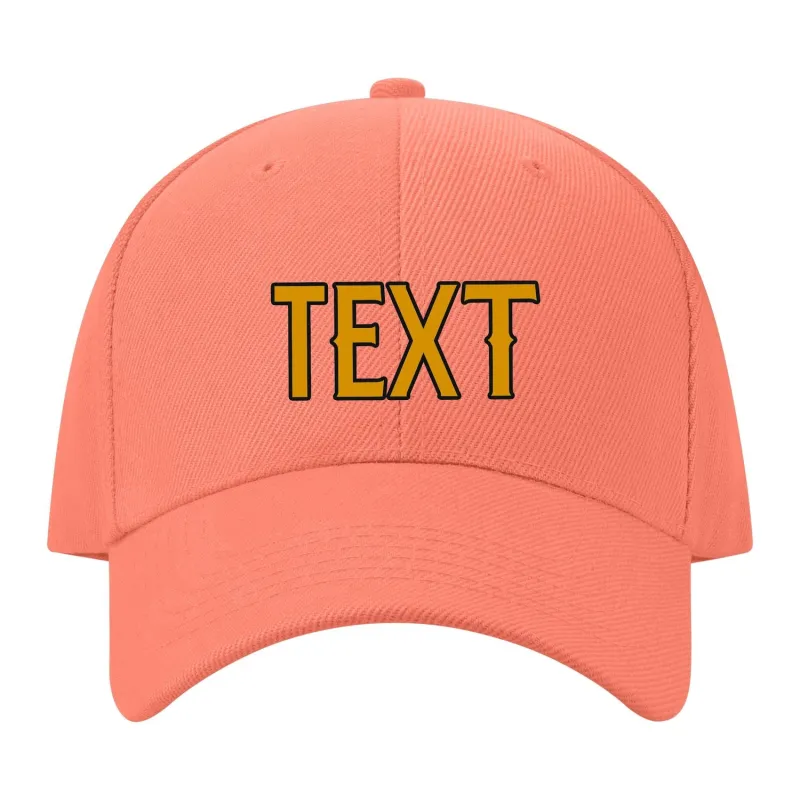 Custom Coral Pink Sky Blue Hat made by Tailorly