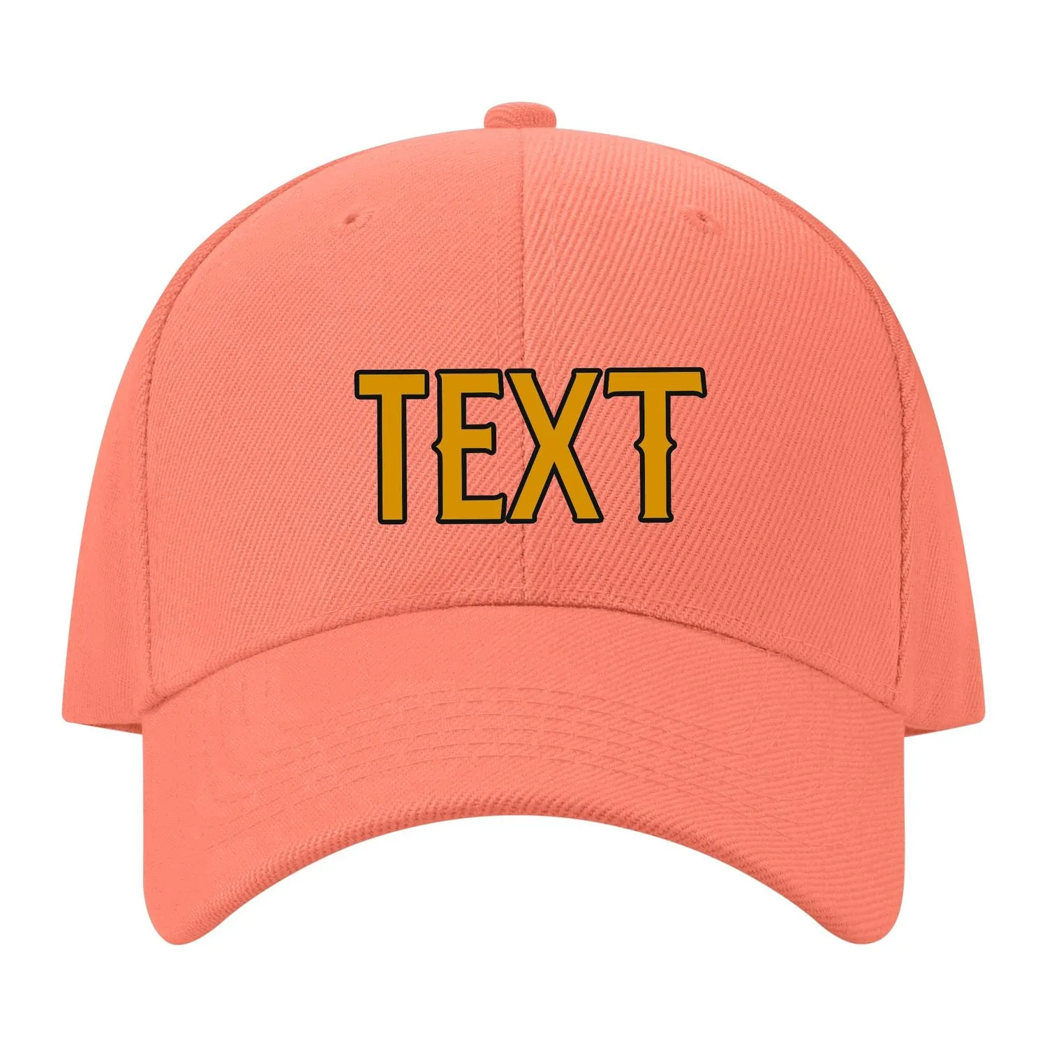 Custom Coral Pink Sky Blue Hat sold by Tailorly