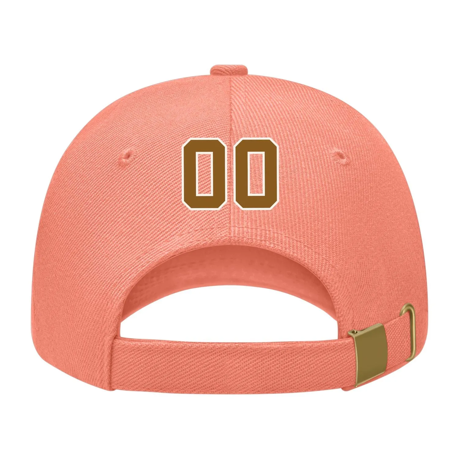 Custom Coral Pink Dark Green Hat sold by Tailorly product image thumbnail 2