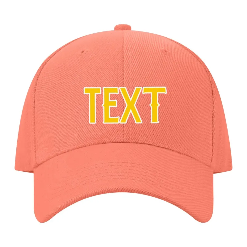 Custom Coral Pink Peach Powder Hat sold by Tailorly