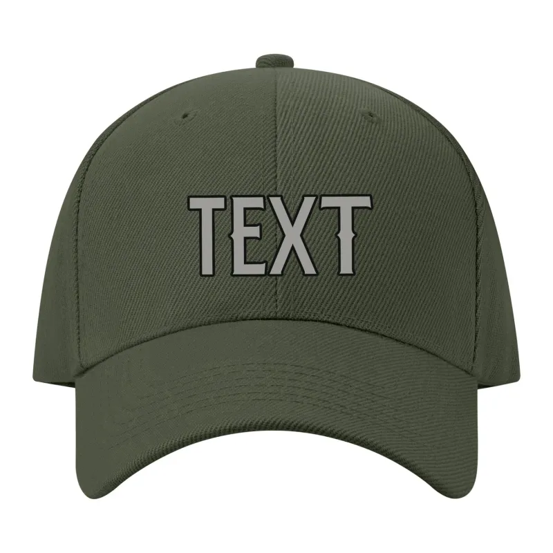 Custom Dark Green Light Green Hat made by Tailorly