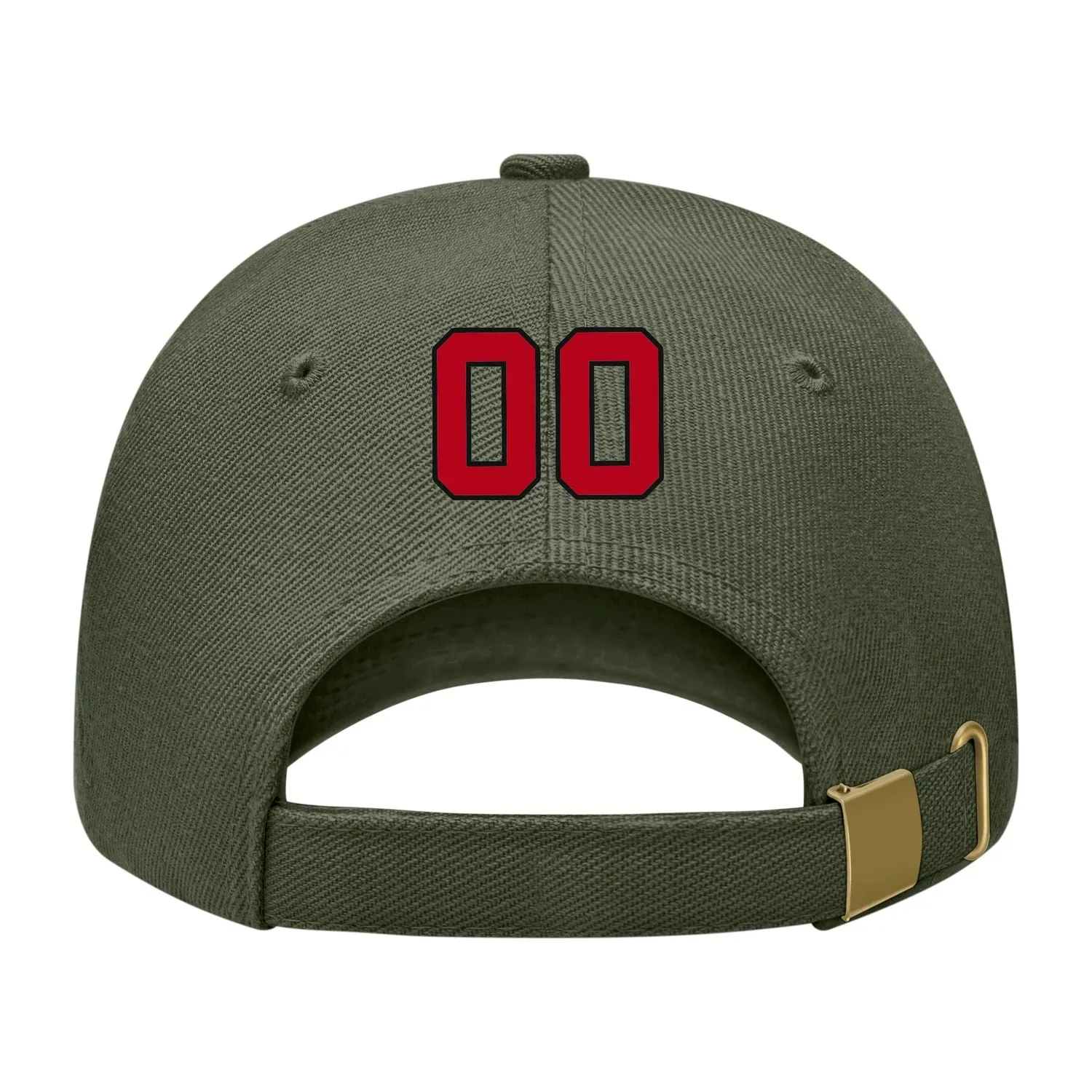 Custom Dark Green Crimson Red Hat sold by Tailorly product image thumbnail 2