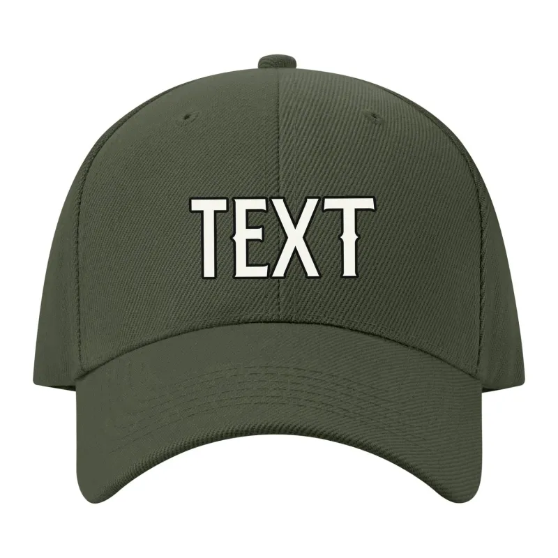 Custom Dark Green Pale Ice Blue Hat made by Tailorly