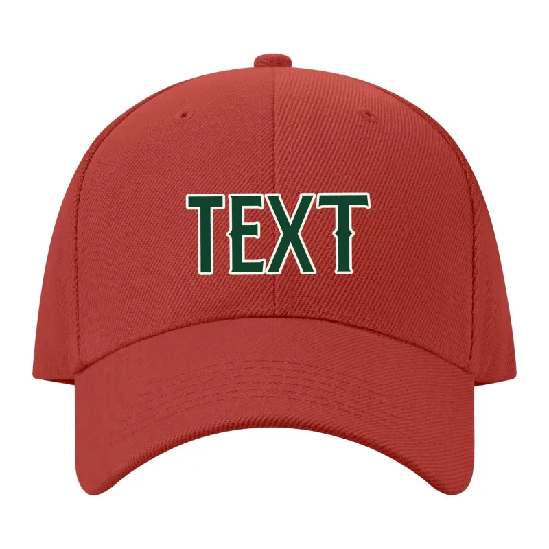 Custom Coral Red Corn Silk Hat made by Tailorly