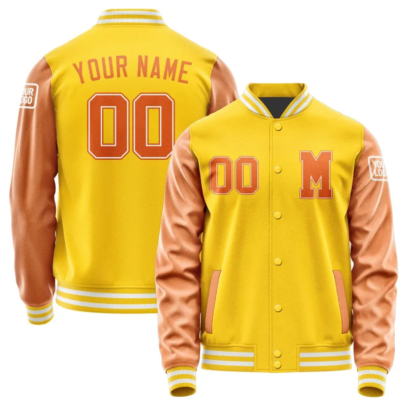 Custom Gold Orange Jacket sold by Tailorly
