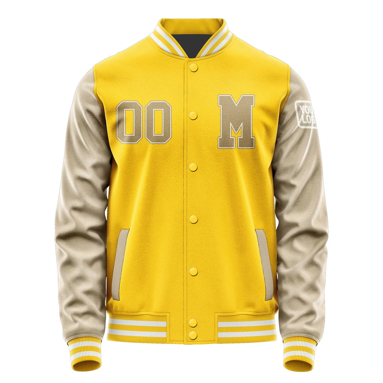 Custom Gold Light Khaki Jacket sold by Tailorly product image thumbnail 4