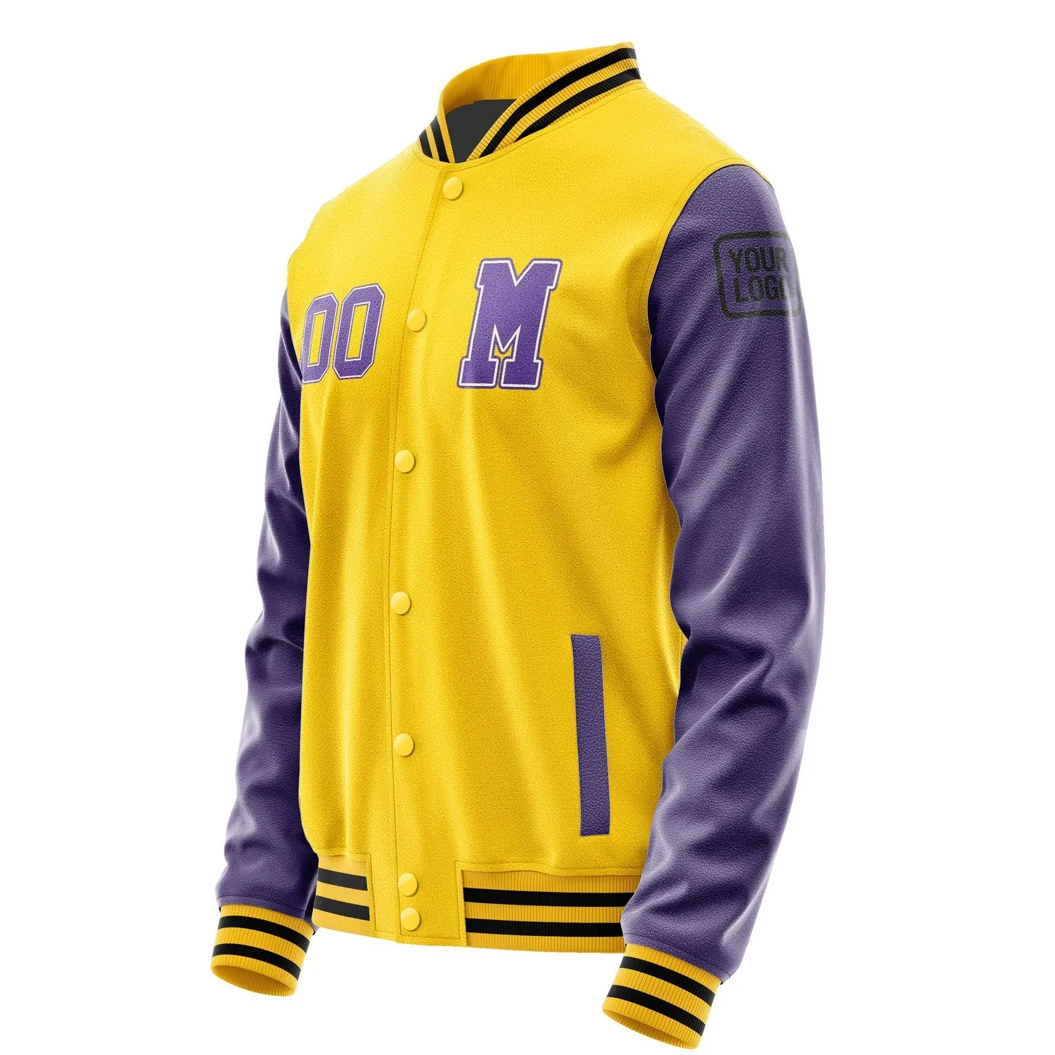 Custom Gold Light Purple Jacket sold by Tailorly product image thumbnail 2