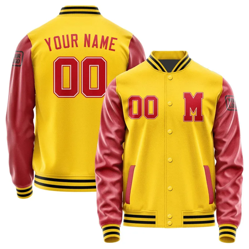 Custom Gold Red Jacket sold by Tailorly