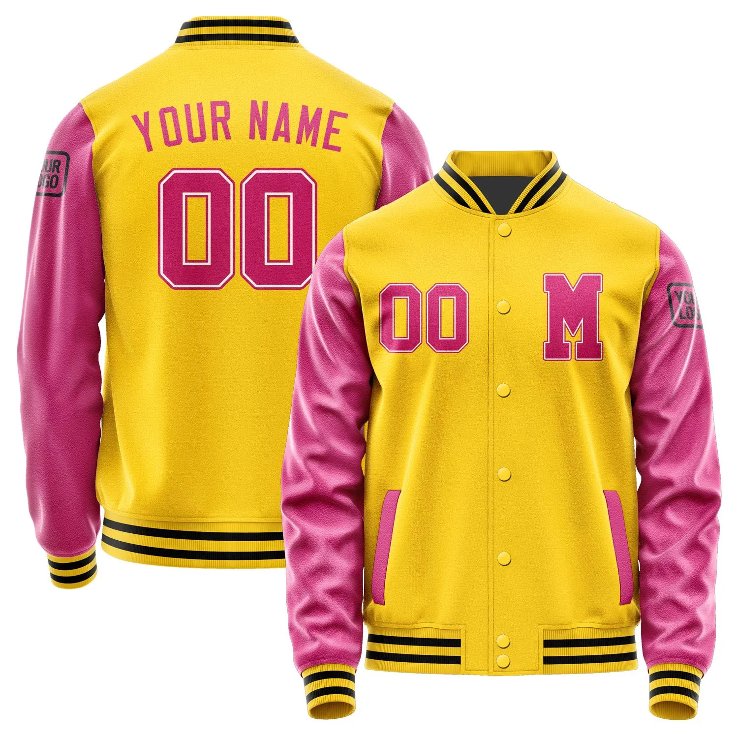 Custom Gold Pink Jacket sold by Tailorly