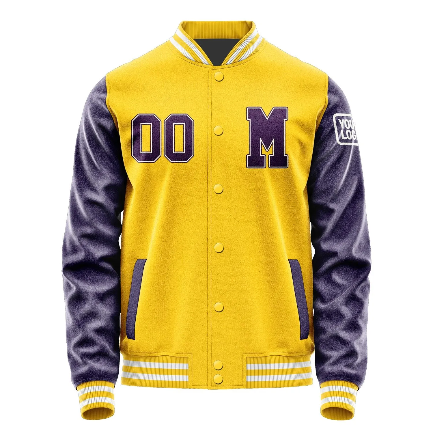 Custom Gold Purple Jacket sold by Tailorly product image thumbnail 4