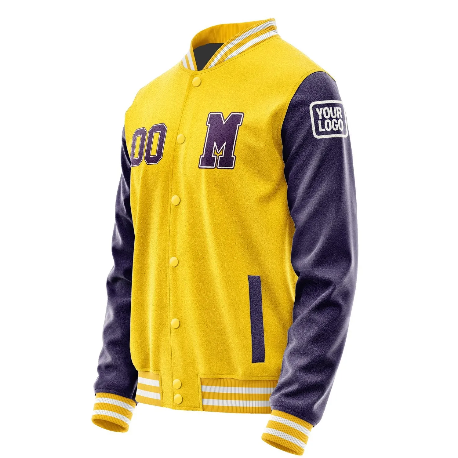 Custom Gold Purple Jacket sold by Tailorly product image thumbnail 2