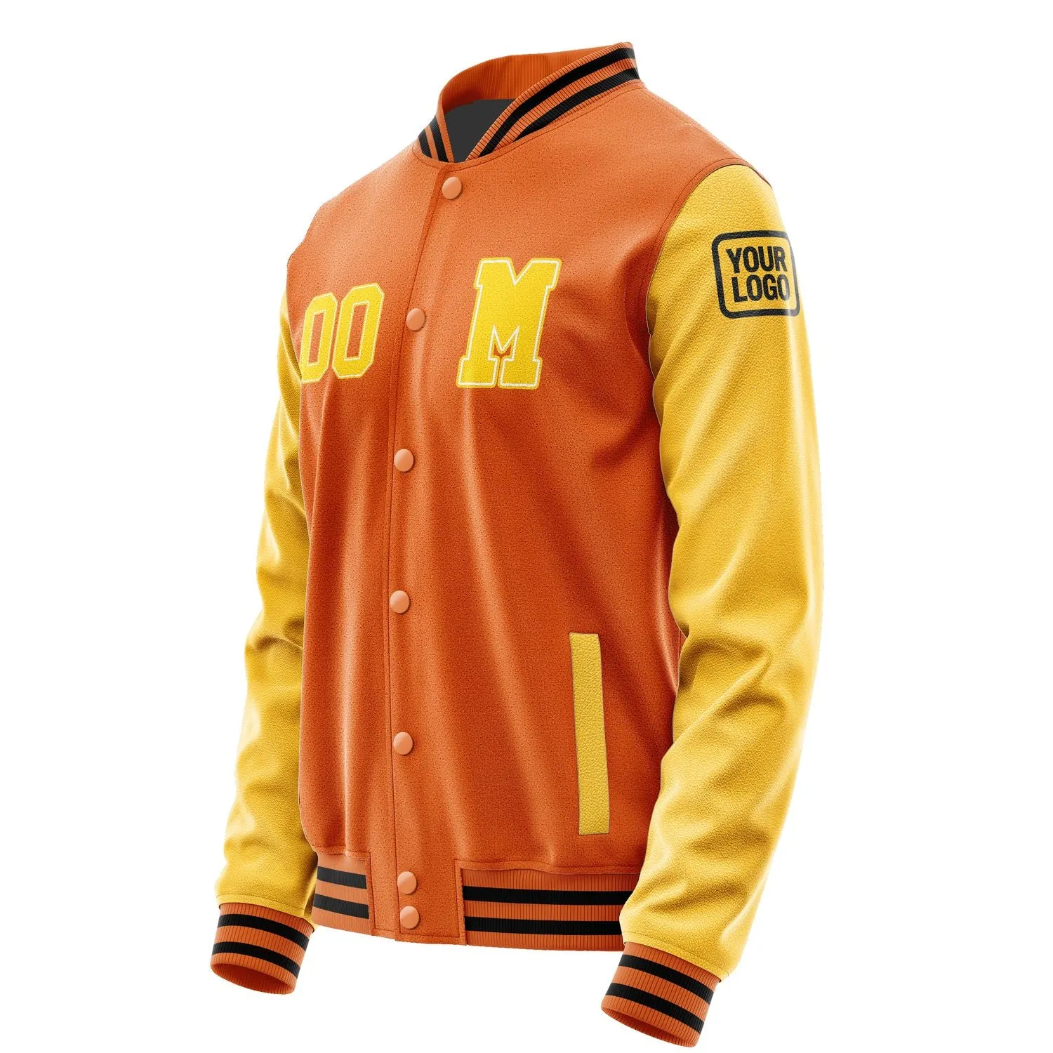 Custom Orange Gold Jacket sold by Tailorly product image thumbnail 2