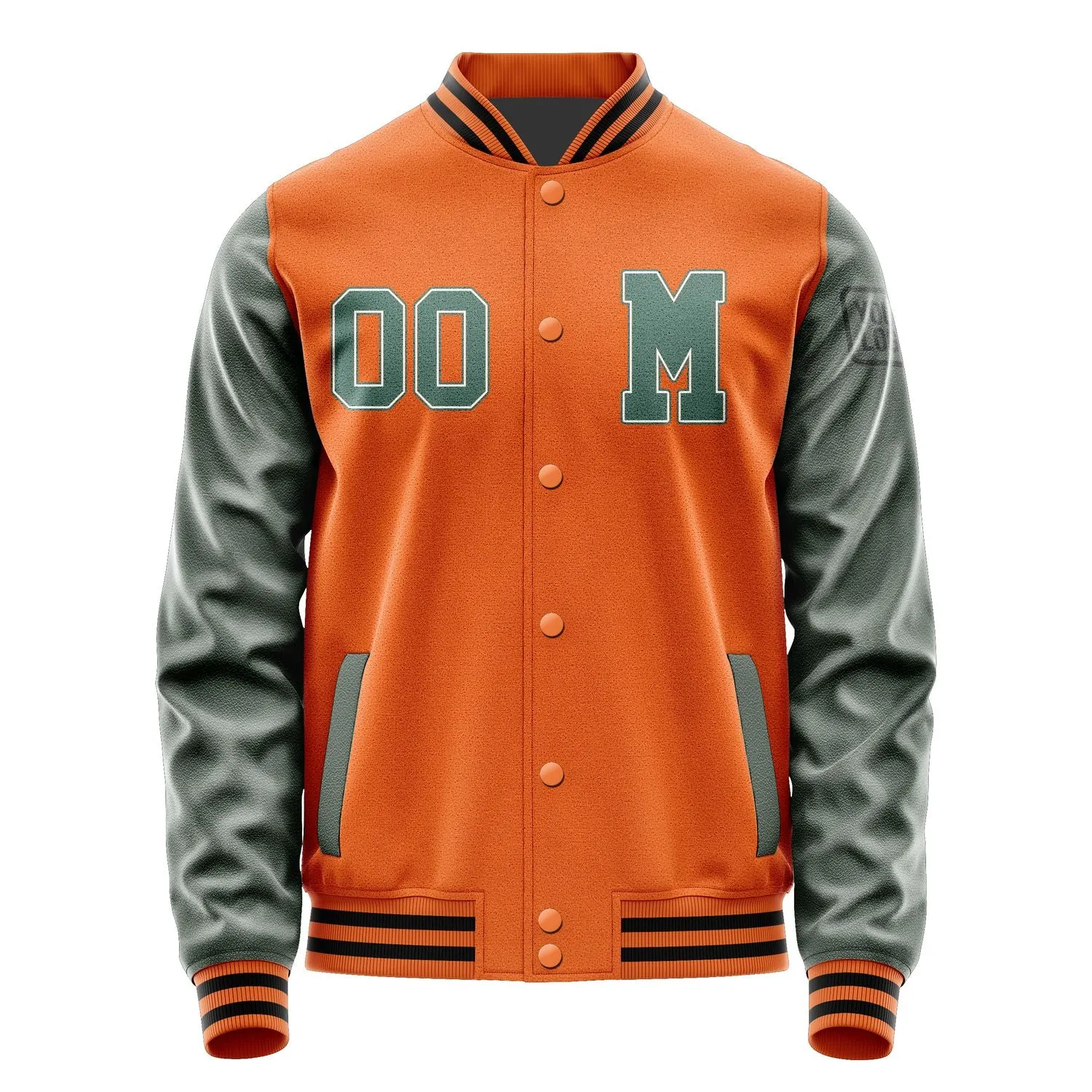 Custom Orange Blue Green Jacket sold by Tailorly product image thumbnail 4