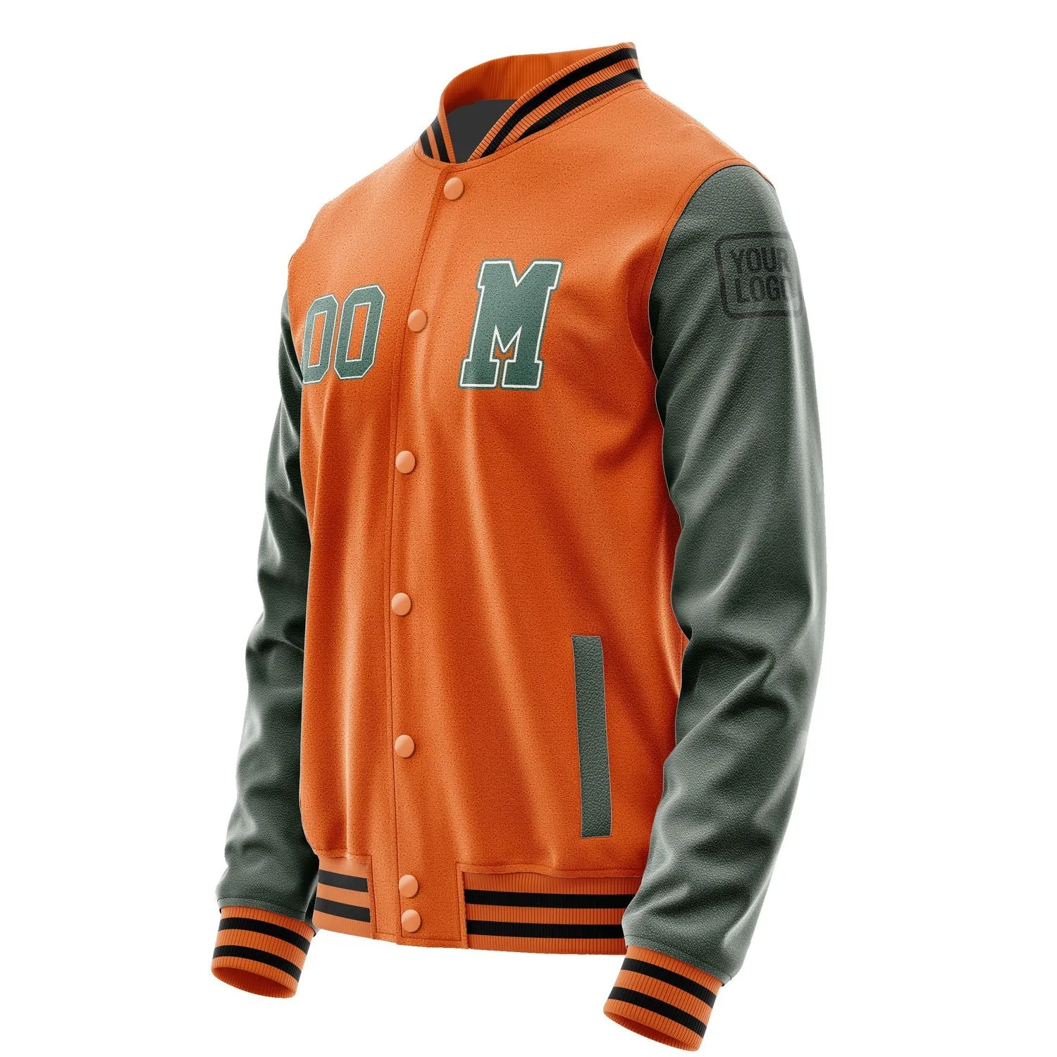 Custom Orange Blue Green Jacket sold by Tailorly product image thumbnail 2