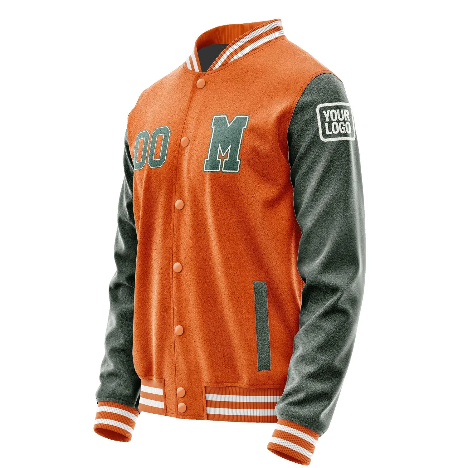 Custom Orange Blue Green Jacket sold by Tailorly product image thumbnail 2