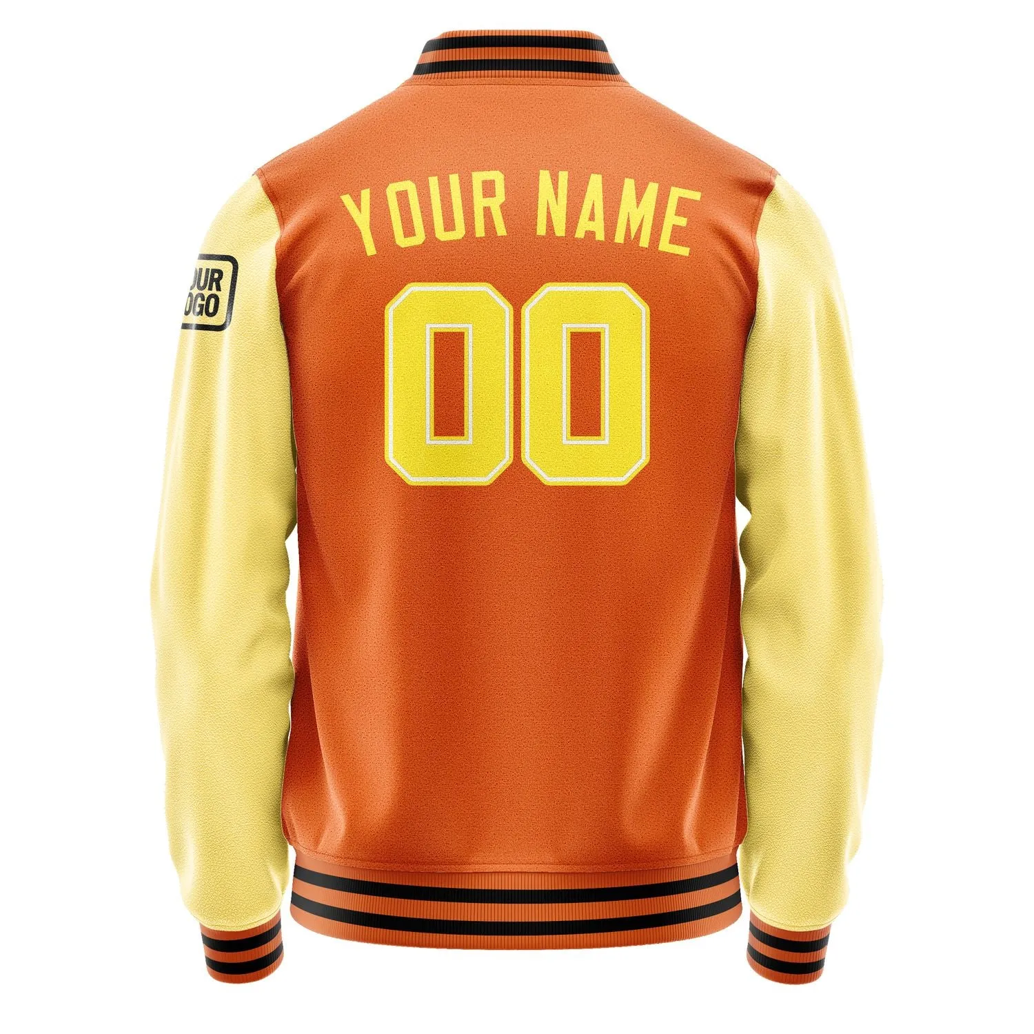 Custom Orange Light Yellow Jacket sold by Tailorly product image thumbnail 3