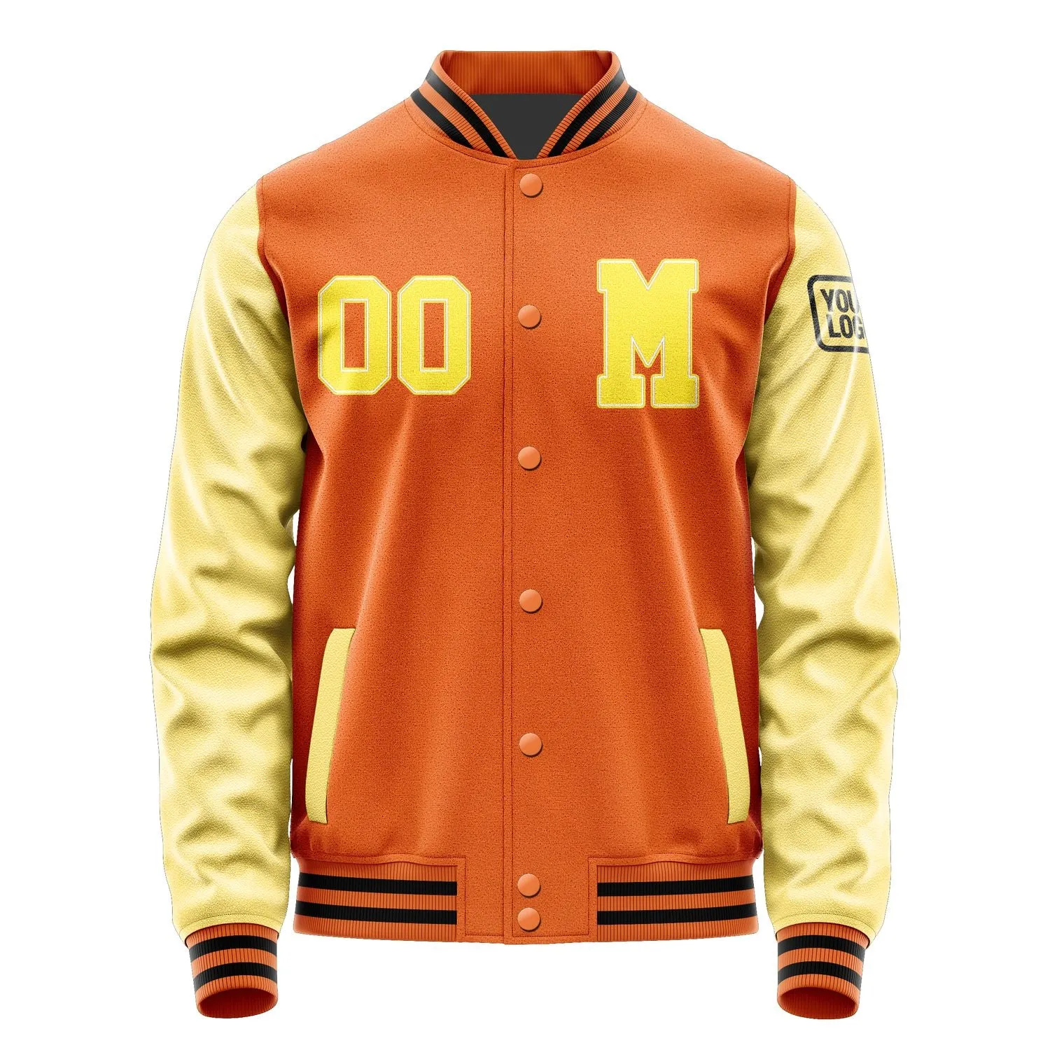 Custom Orange Light Yellow Jacket sold by Tailorly product image thumbnail 4