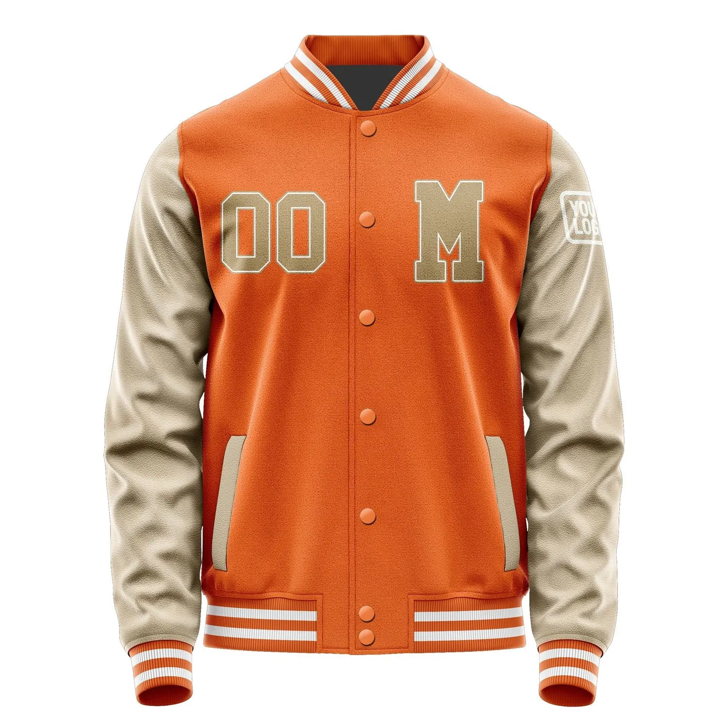 Custom Orange Light Khaki Jacket sold by Tailorly product image thumbnail 4