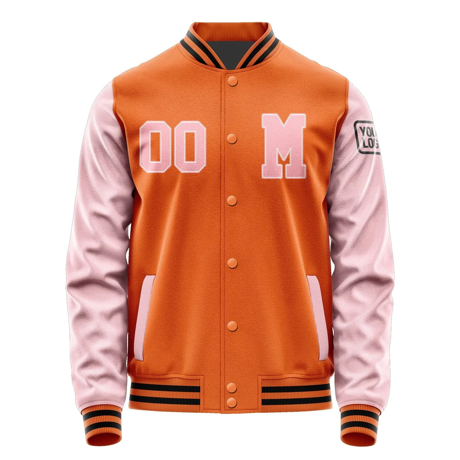 Custom Orange Light Pink Jacket sold by Tailorly product image thumbnail 4