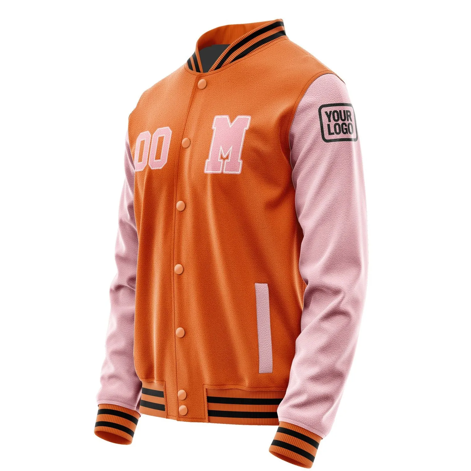 Custom Orange Light Pink Jacket sold by Tailorly product image thumbnail 2