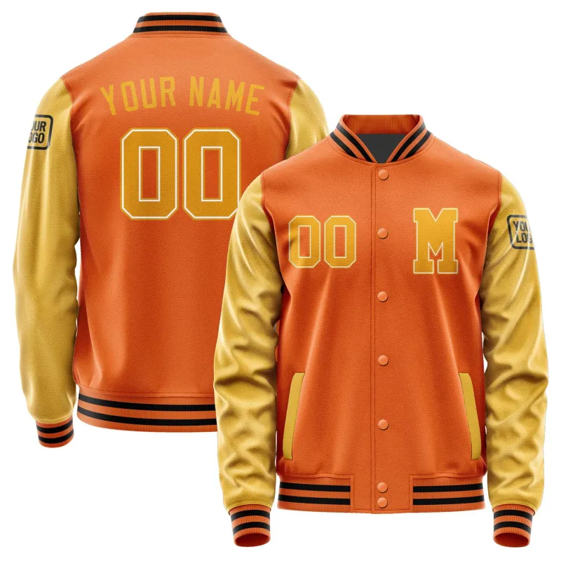 Custom Orange Yellow Jacket sold by Tailorly