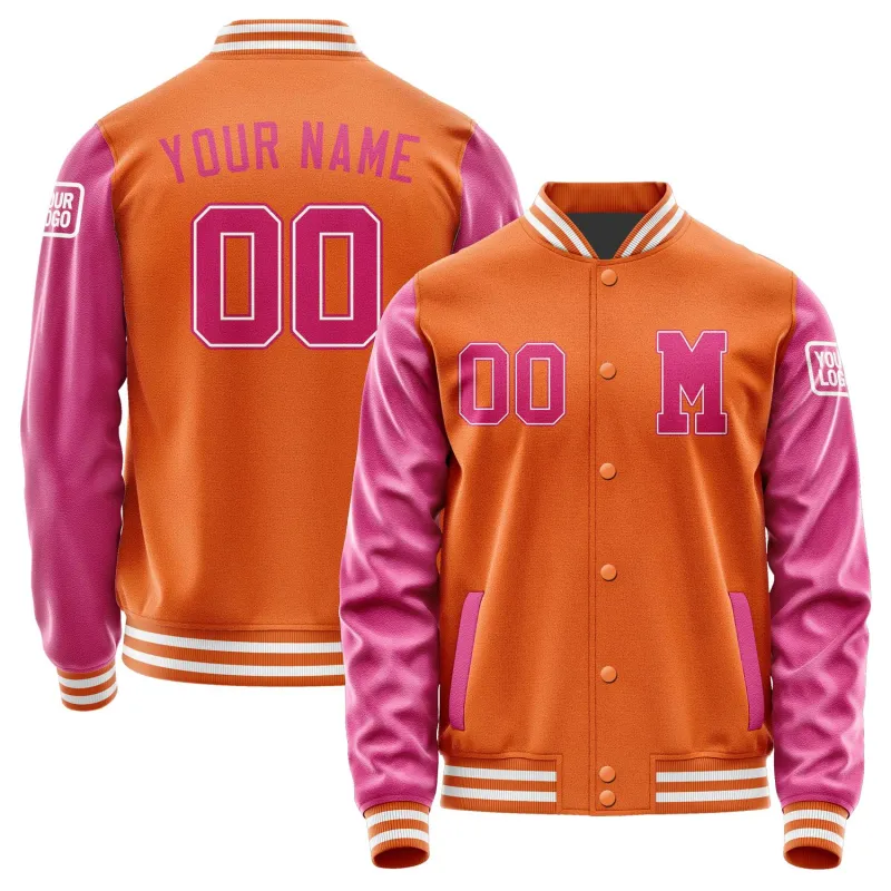 Custom Orange Pink Jacket sold by Tailorly