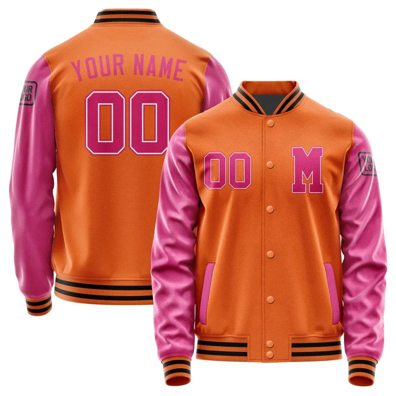 Custom Orange Pink Jacket sold by Tailorly