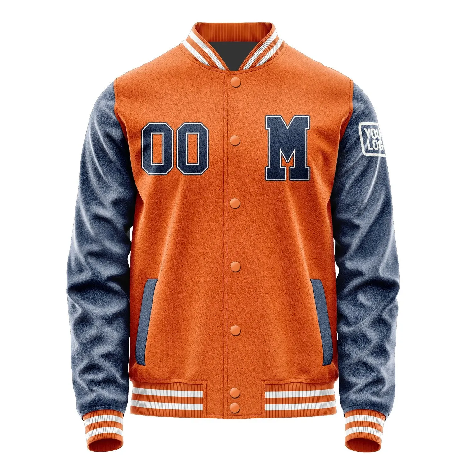 Custom Orange Blue Jacket sold by Tailorly product image thumbnail 4