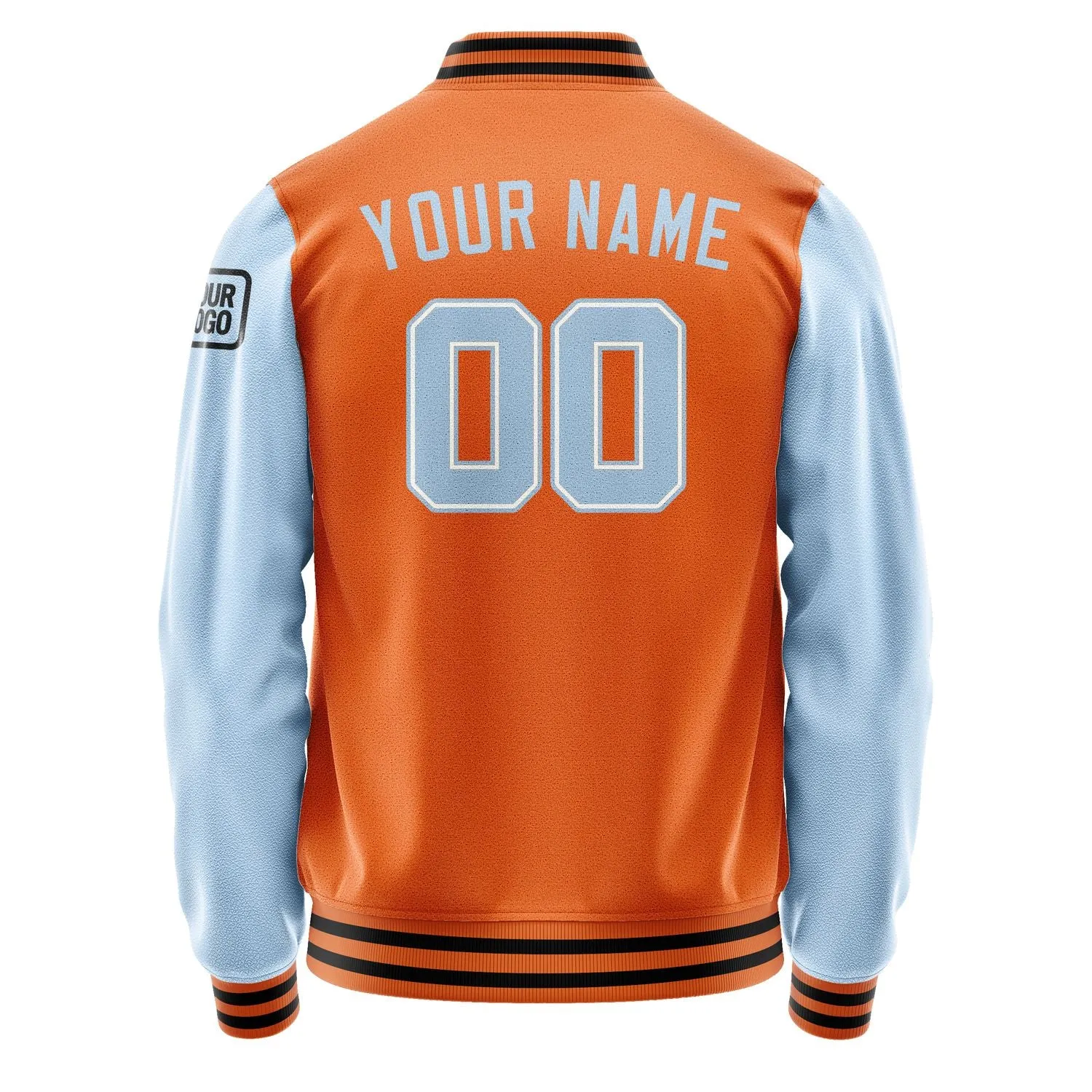 Custom Orange Light Blue Jacket sold by Tailorly product image thumbnail 3