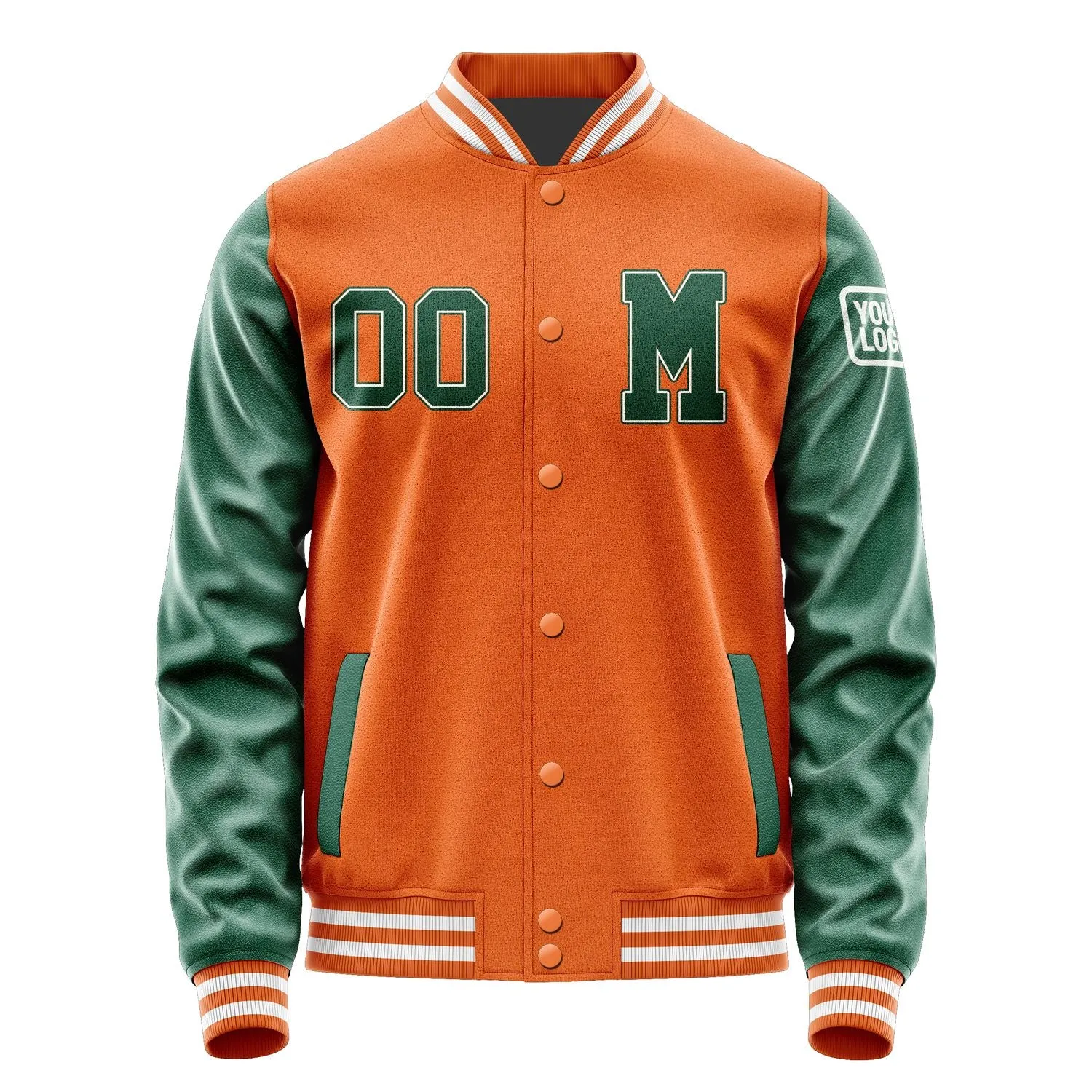 Custom Orange Green Jacket sold by Tailorly product image thumbnail 4