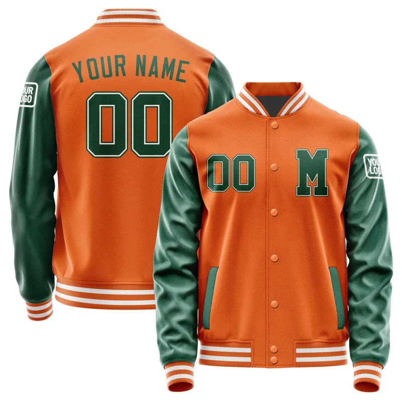 Custom Orange Green Jacket sold by Tailorly